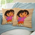 thumbnail image 3 of Dora-South Park Fundas de almohada de terciopelo con tema, regalos de funda de almohada, decoración para el hogar, cojín de lanzar, regalo de cumpleaños para fans y parejas. 60cm x 60cm., 3 of 6