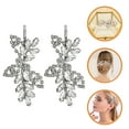 thumbnail image 1 of OULII 2Pack Elegant Hair Barrettes in Leaf Shape for Girls Parties, 1 of 8