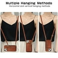 thumbnail image 5 of Decase Compatible with iPhone 14 Case with Card Holder and Strap for Women,Crossbody Lanyard,Stand Ring Kickstand,Snap Clasp,Phone Wallet Case,Coffee, 5 of 10