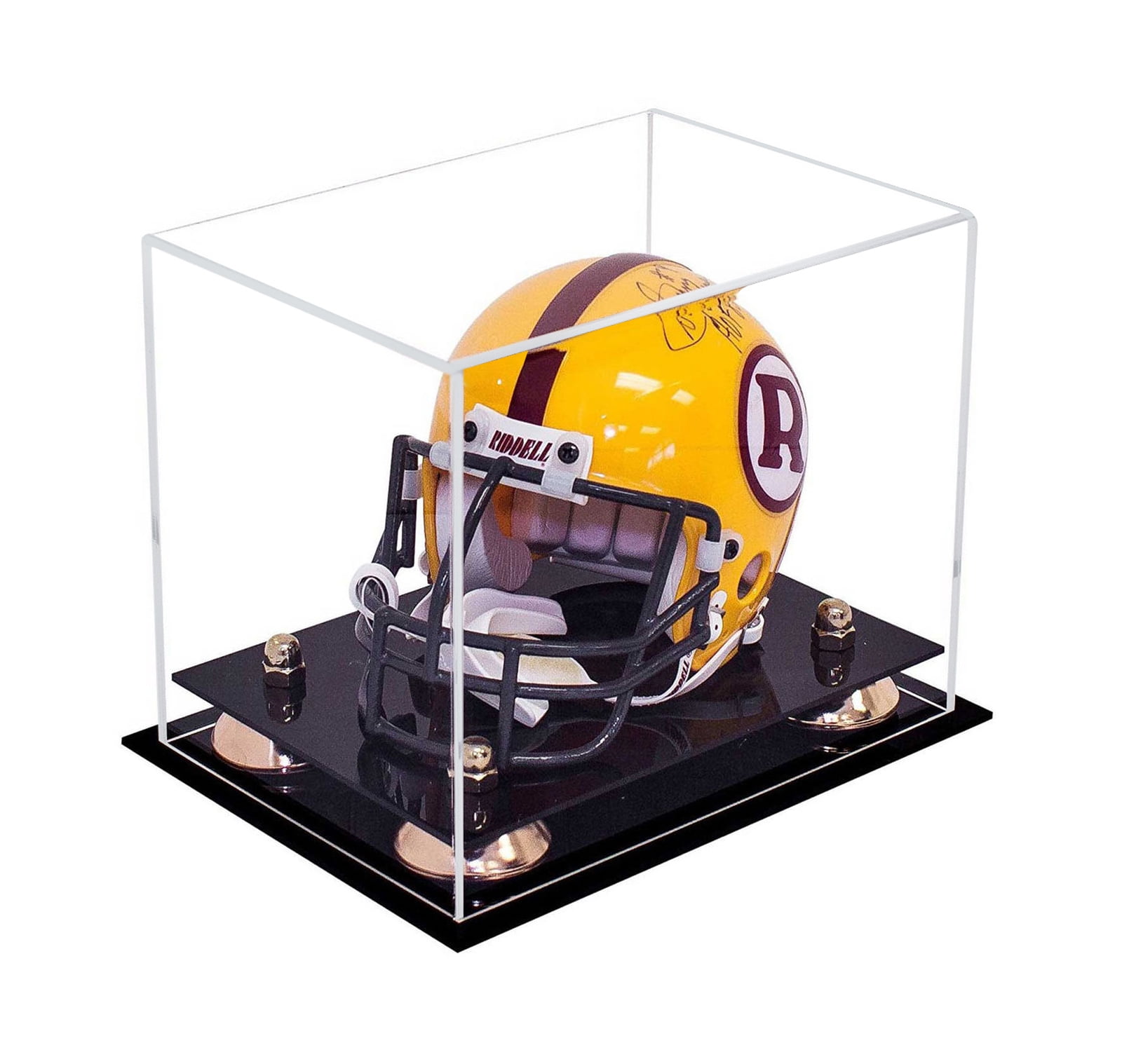 Miniature Football Helmet Display Case not Full Size Better Display Cases Acrylic Mini 