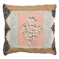 thumbnail image 2 of Safavieh Lancia Tribal Geometric Decorative Pillow, 20" x 20", Beige, 2 of 3
