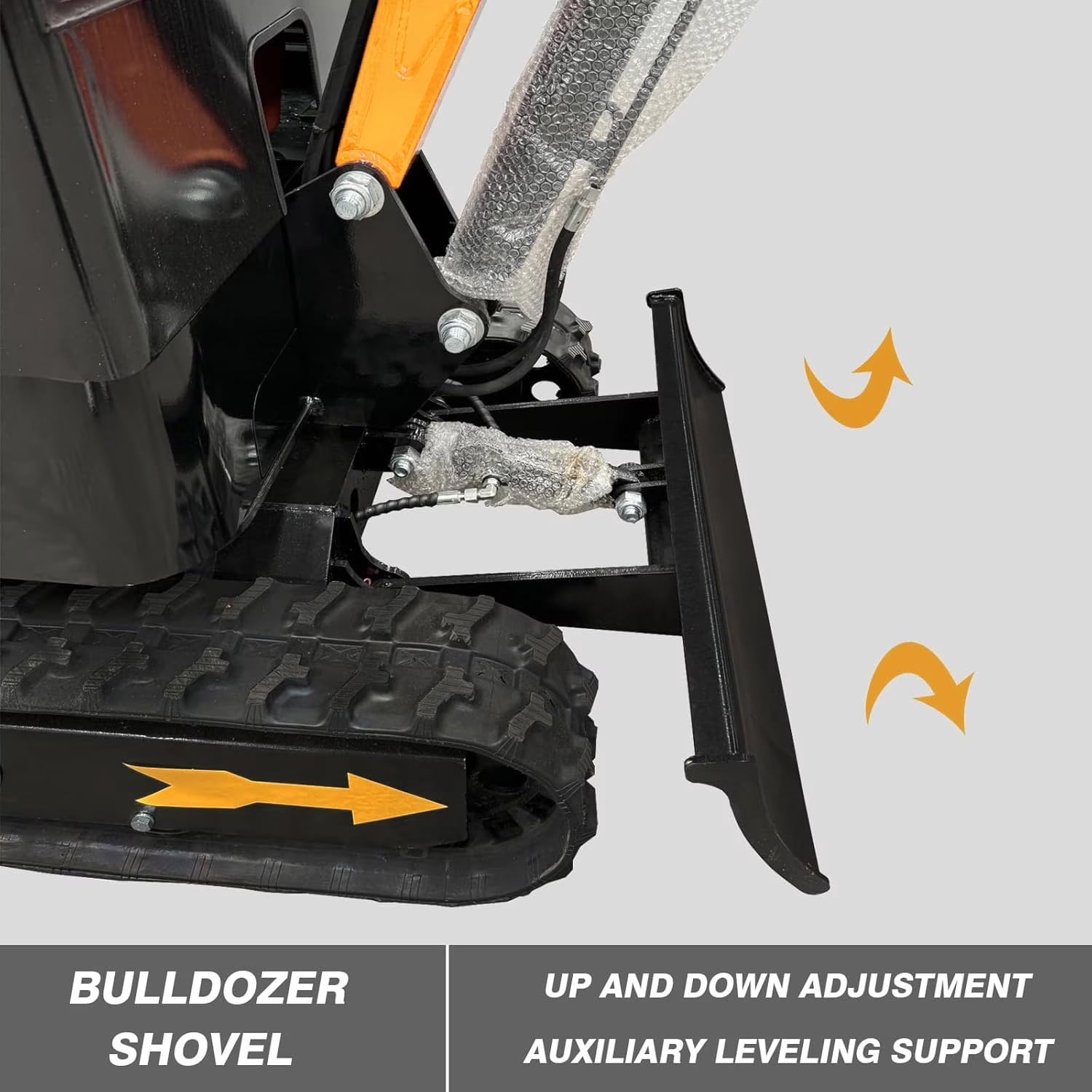 MMS 13.5HP 420CC Mini Excavator With B&S GAS Engine Crawler Hydraulic MS10HCAB 1 Ton Small Digger Enclosed Cab Excavator for Construction Work Gardens and Farm