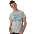 thumbnail image 4 of Snowflake Ok But First Hot Cocoa Men's Graphic T Shirt Tees Brisco Brands X, 4 of 4