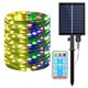 thumbnail image 1 of Luces De Cadena Led Solares 12 Metros 100 Led Luces De Hadas De Alambre De Cobre Verde Cambio De Color 8 Modos Luces De Navidad Con Temporizador Methold HA036465-00, 1 of 6