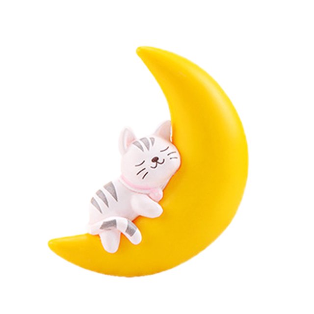 Cute Aquarium Floating Decoration Moon Animals Figure Fish Tank Ornament