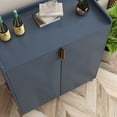 thumbnail image 3 of Jopath Liquor Cabinet Kitchen, 2 Doors Home Wine Bar Cabinet With Wine Rack & Adjustable Storage Shelf, Modern Sideboard With Soft-Closing Hinge Living Room Coffee Cart Blue, 3 of 8