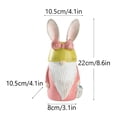 thumbnail image 1 of Outdoor Easter Decorations Blue Resin Gnome Rabbit Figurine for Home Garden Yard, 1 of 6
