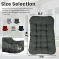 thumbnail image 6 of Geemuslly Egg Chair Cushion Replacement, 7.8 inchThickened Outdoor Hanging Chair Seat Pad , Waterproof Swing Basket Chair Cushion for Patio or Garden (Only Cushion), 6 of 8