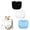 Black White Blue, variant on 3Pcs Women's Modesty Inserts for Low Cut Dresses Mock Camisole Bra Insert Overlay Modesty Panel Vest