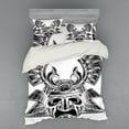 thumbnail image 2 of Ambesonne Japanese Bedding Set 3 Pcs, Vintage Japan, Twin, White Black, 2 of 3