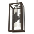 thumbnail image 4 of Hunter - Felippe 6-light Onyx Bengal, Mini Pendant Light, Dimmable, Casual Style, Rectangle Shaped, for Bedrooms, Dining, Living Rooms - 19975, 4 of 8