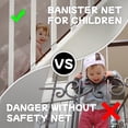 thumbnail image 4 of Red de seguridad Banister Gulissa de 4,5 m x 0,9 m, color marrón, 4 of 8