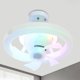 thumbnail image 3 of Ventilador de techo moderno con control remoto de luz LED para sala de estar del dormitorio (RGB), 3 of 9