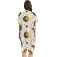thumbnail image 2 of Beach Vacation Clothes Kimono Cardigan Loose Swimsuit Cover Up for Women Cute Moon and Stars L, 2 of 6