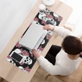 thumbnail image 3 of Long Mouse Pads for Desk,Black Skull Rose Pattern Desk Mats on Top Of Desks, Desk Mouse Pad Extra Large with 3mm Non-Slip Base and Stitched Edge for Gaming,Office,Work,Home 31.5"x11.8", 3 of 6