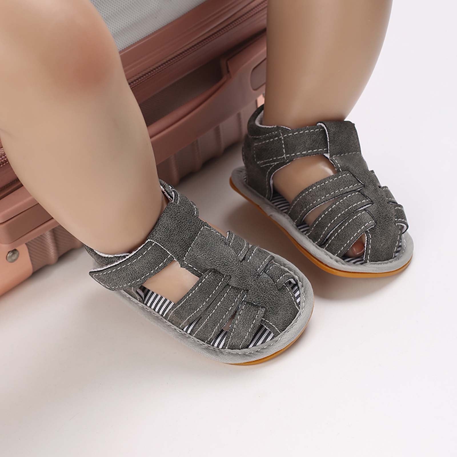 Oalirro Toddler Baby Boys Baby Shoes Soft Sole Nonslip Baby Toddler Sandals