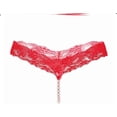 thumbnail image 3 of 2 Pack Mini Bikini Perles pour Femmes String Perlé Chaîne String Mignon Lingerie T Pantalons String en Dentelle m-TTG, 3 of 3