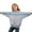 Gray, variant on Hxshgdsn Long Sleeve Sweatshirts For Girls And Boys Cute Letters Printed With Hooded Pullover Tops White 13 Years
