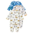 thumbnail image 3 of Wonder Nation Newborn Baby Boy Sleep and Play Pajamas, 3 Pack, Preemie-6/9 Months, 3 of 3