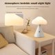 thumbnail image 5 of Lámpara De Hongos Lámpara de escritorio con interruptor táctil, linda luz en forma de hongo para decoración de dormitorio (blanco), 5 of 8