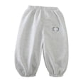 thumbnail image 3 of Toddler 18-24 Months Boys Cargo Joggers Pants Drawstring Jogging Pants Elastic Waist Trousers 6-12 Months 12-24 Months 2T 3T 4T 5T 6T 7T 8T 9T Children Light Gray School Uniform Pants, 3 of 8