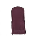 thumbnail image 6 of BalsaCircle 50 Burgundy Solid Polyester Banquet Chair Covers Slipcovers Party Linens, 6 of 8