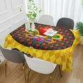 thumbnail image 5 of Coolnut Mardi Gras Tablecloth, Waterproof Washable Polyester Square Table Cover, Durable Tablecloth for Kitchen Dining Table Party Decor, 54"x54", 5 of 7