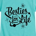 thumbnail image 3 of Instant Message - Besties For Life - Toddler & Youth Girls Short Sleeve Graphic T-Shirt, 3 of 6