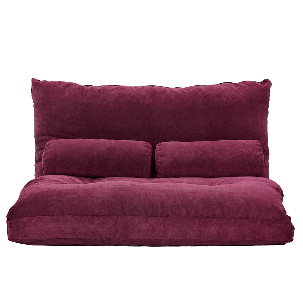 Kepooman Folding Adjustable Futon Sofa with 2 Pillows for Living Room Kepooman Folding Adjustable Futon Sofa with 2 Pillows for Living Room