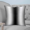 thumbnail image 4 of 14x14 Pillow Covers Set of 2, Black Grey White Throw Pillow Covers Decorative Couch Cushion Case, Farmhouse Ombre Color Modern Simple Microfiber Square Pillowcases for Bedroom Car Living Room, 4 of 7