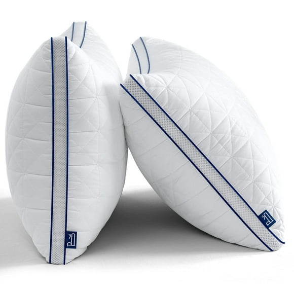 BedStory Bed Pillows for Sleeping-Queen Pillows 2 Pack-Cooling Pillows with Mesh Design-Premium Soft Down Alternative Fill Supportive for Back, Stomach or Side Sleepers,White