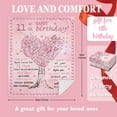thumbnail image 6 of 11 Year Old Girl Birthday Gift Ideas Blankets - Birthday Gift for 11 Year Old Girls Throw 50"X60"- 11th Birthday Gifts for Girls - 11th Birthday Decorations for Girls - Gifts for Girls Age 11, 6 of 6