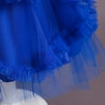 thumbnail image 6 of Zpanxa Toddler Girls Princess Dress, Little Girls Party Wedding Dress, Bow Tie Lace Flowers Mesh Tufted Dress, Kids Pageant Flower Girl Sleeveless Dress, Birthday Gifts for Girls Blue (7-8 Years), 6 of 8