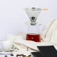 thumbnail image 3 of Coffee Maker Filter,304 Stainless Steel Integrated Drip Coffee Filter Coffee Filter Basket Built for Professionals, 3 of 14