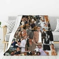 thumbnail image 2 of Flannel Blanket Glen Character Powell Nap Blanket Air Conditioning Blankets Couch Bed Office Blankets Soft and Cozy 50"X40", 2 of 6