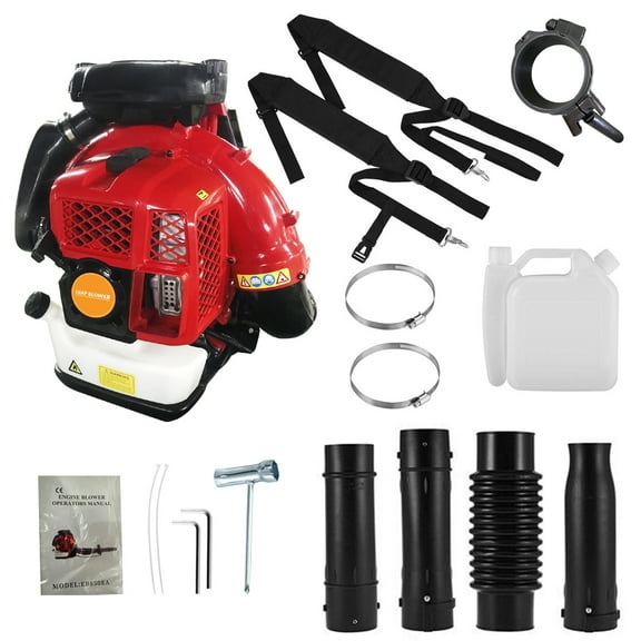 2-Stroke Engine 900CFM Air Volume 2.3L Tank Leaf Blower 80CC Gas Powered, Backpack Snow Blower