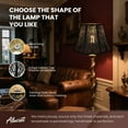 thumbnail image 3 of SWAIFDEE Octagon Metal Lampshade For Table Lamp And Floor Lamp Shade,Large Lamp Shades Fits for Living Room Bedroom light7.9x13.8x8.7", 3 of 7