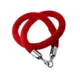 thumbnail image 1 of Youkk 1.5m Velvet Rope Crowd Control Stanchion Post Queue Line Barrier Red, 1 of 9