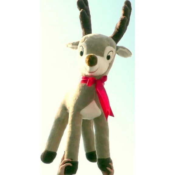 Big Plush Stuffed Reindeer 4 Feet Tall Large Plush Deer