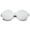 Black / Silver Mirror, variant on sunglassLA Unisex Oversize Round Color Mirror Shield Lens Metal Temple Rimless Sunglasses (Gold / Gold Mirror) - 69mm