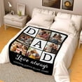 thumbnail image 5 of Personalized Photo Blanket for Family, Customized Bed Blanket with 10 Pictures for Mom Dad Custom Photos Throw Blanket for Best Friends, Personalized Gifts for Couple Girlfriend Boyfriend Blankets, 5 of 5