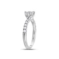 thumbnail image 2 of FB Jewels 14kt White Gold Round Diamond 2-stone Bridal Wedding Engagement Ring 1/2 Cttw Size 6, 2 of 4