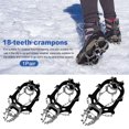 thumbnail image 4 of TFixol Crampones Tacos de tracción para hielo de acero inoxidable Empuñaduras para nieve Picos antideslizantes, 4 of 6