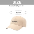 thumbnail image 2 of Gorra de béisbol ajustable de 49 a 52 cm con circunferencia de sombrero para primavera y verano, gorras para el sol para niños y niñas, gorras protectoras solares para niños, 2 of 5