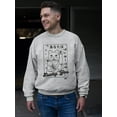 thumbnail image 2 of Lucky You Emoji - Japanese Maneki Neko Cat Design Men's Sweatshirt, 2 of 4