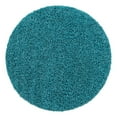 thumbnail image 3 of Unique Loom Solid Shag Collection Area Rug (4' 1" Round Deep Aqua Blue), 3 of 7