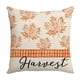 thumbnail image 2 of Oioii Fall Throw Pillows Covers Decorations Autumn Pumpkin Maple Happy Harvest Orange Pillow Covers for Couch Sofa, 2 of 6