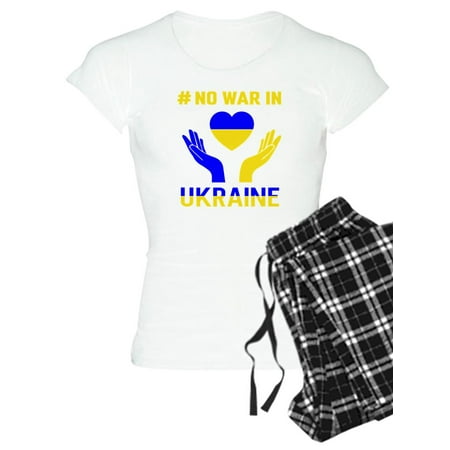 

CafePress - No War In Support Ukraine People Stop War Pajamas - Women s Light Pajamas