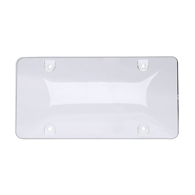 Transparent UV-Resistant License Plate Cover - High-Quality ABS+PC Frame, Universal 6x12 Inch Fit, Shatterproof & Fade-Proof, Easy Installation, Single Piece in Bag (Screws Not Included) - Durable
