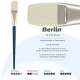 thumbnail image 2 of Creative Mark Berlin Synthetic Long Handle Artist Brush - Flat # 36 - Handmade in Germany Art Paint Brush w/ Synthetic Filament for Acrylics, Oils, Alkyds - Art Brush w/ Sustainable Wood Handle, 2 of 7